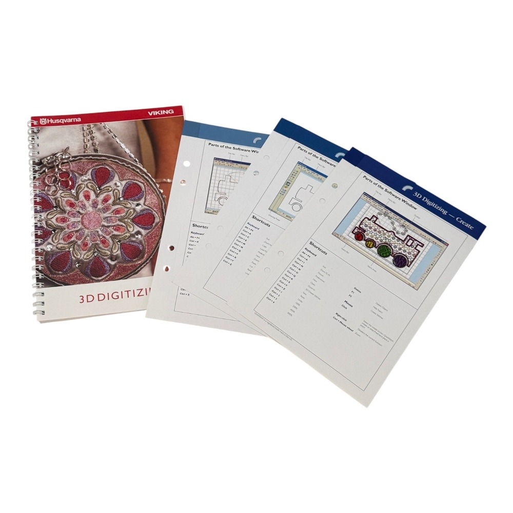 Husqvarna Viking 3D Digitizing Embroidery Manuals‎ for Version 7 Software